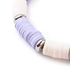 Handmade Polymer Clay Heishi Beaded Stretch Bracelets BJEW-JB06144-04-3