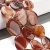 Natural Striped Agate/Banded Agate Beads Strands G-Z061-C09-03-2