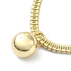 Brass Ball Charm Bracelets BJEW-F450-02G-3