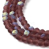 Imitation Jade Glass Beads Strands EGLA-A034-T2mm-MB13-4