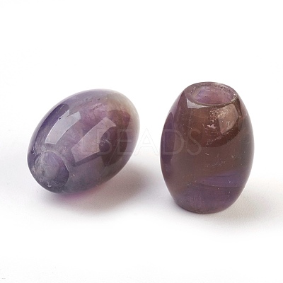 Natural Amethyst European Beads G-F580-A04-1