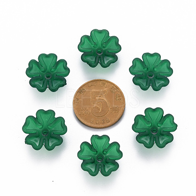 Transparent Frosted Acrylic Bead Caps MACR-S371-04A-735-1