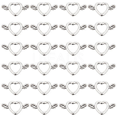 80Pcs Tibetan Style Alloy Bead Frame FIND-SC0011-46-1