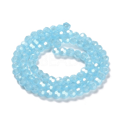 Electroplate Glass Beads Strands EGLA-A035-J4mm-A04-1