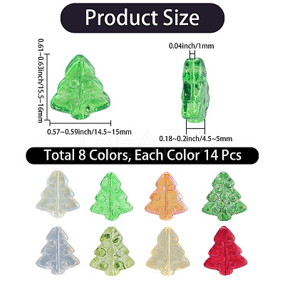 112Pcs 8 Colors Transparent Electroplate Glass Beads EGLA-PA0001-09-1