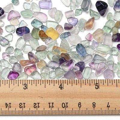 Natural Green Fluorite Chip Beads X-G-M364-06-1