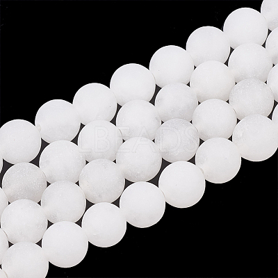 Natural White Jade Beads Strands LS-G-T106-322-1