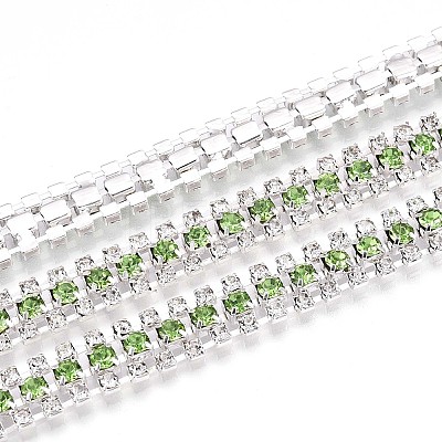 Iron Rhinestone Cup Chains CH-T006-04S-06-1