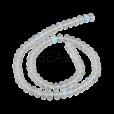 Frosted Transparent Glass Beads Strands FGLA-M002-01I-1