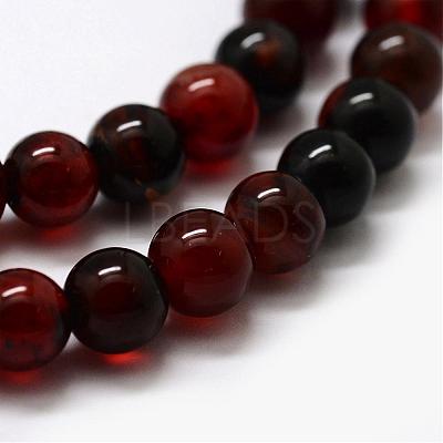 Natural Agate Beads Strands G-F417-07-6mm-1