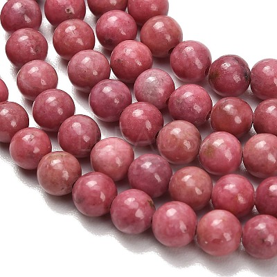 Natural Rhodonite Beads Strands G-F820-K06-6mm-1