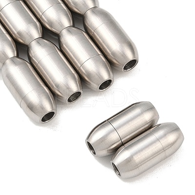 304 Stainless Steel Magnetic Clasps X-STAS-O042-A-24-1