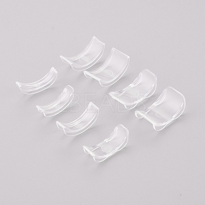 8Pcs 8 Sizes Plastic Invisible Ring Size Adjuster X-TOOL-H005-01-1