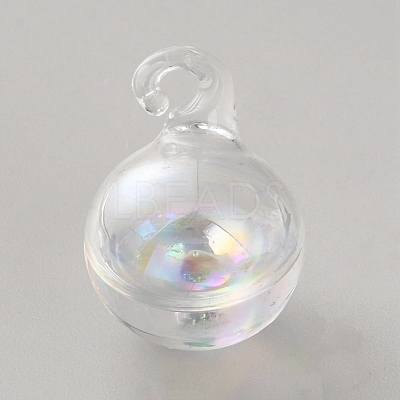 High Borosilicate Glass Bottle Pendants LS-GLAA-WH0010-02D-1