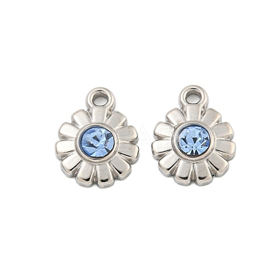 304 Stainless Steel Pendants STAS-L080-003P-04-1