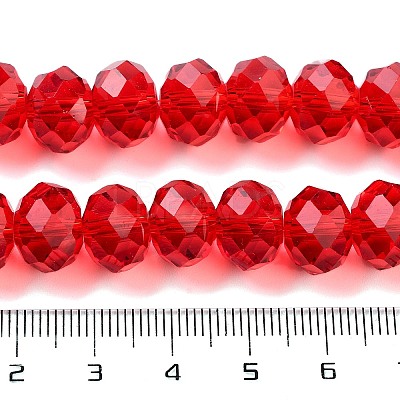 Handmade Imitate Austrian Crystal Faceted Rondelle Glass Beads X-G02YI0G4-1
