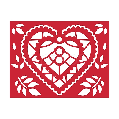 Heart Carbon Steel Cutting Dies Stencils DIY-WH0170-061-1
