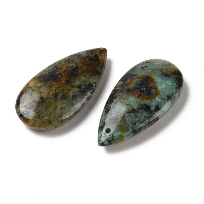Natural African Turquoise(Jasper) Pendants G-Q171-02-1