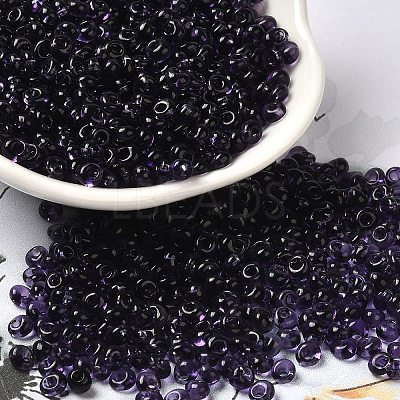 Transparent Colours Glass Seed Beads X1-SEED-P006-02A-12-1