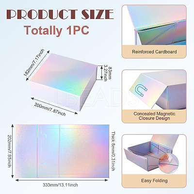 Foldable Rectangle Paper Storage Gift Cases CON-TAC0019-001B-1