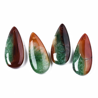 Natural Brazilian Agate Pendants X-G-S364-099B-1