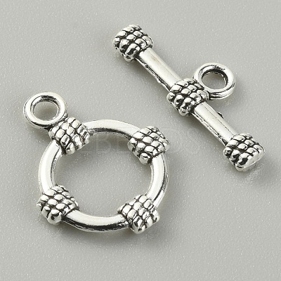 Tibetan Style Alloy Toggle Clasps LS-FIND-CJC0017-21D-AS-1