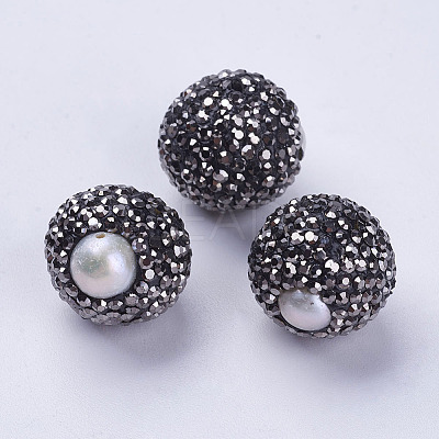 Brass Grade A Rhinestone Beads RB-G159-17-1
