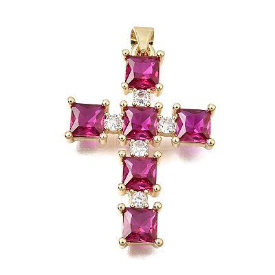 Brass Pave Cubic Zirconia Pendants CU-CBAE7DF-11G-C06-1