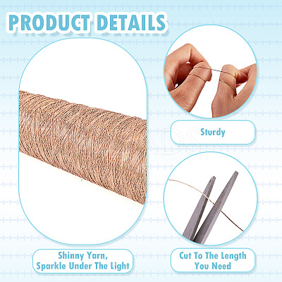 Polyester & Metallic Wrapped Core Cord OCOR-TAC0015-31B-1