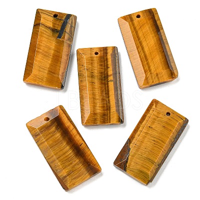 Natural Tiger Eye Pendants G-G123-03D-1