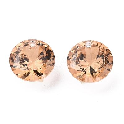 Cubic Zirconia Charms ZIRC-N033-B-06-1