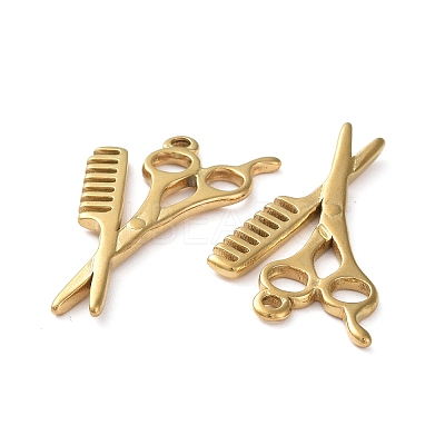 Ion Plating(IP) 304 Stainless Steel Pendants STAS-P324-24G-1