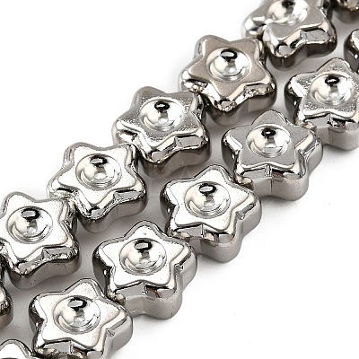 Electroplate Glass Beads Strands EGLA-V001-02I-1