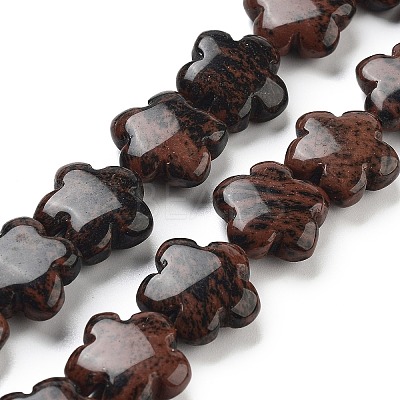 Natural Mahogany Obsidian Beads Strands G-F769-N01-01-1