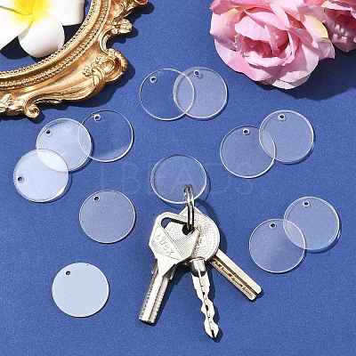 40Pcs Transparent Acrylic Pendants OACR-FS0002-79-1
