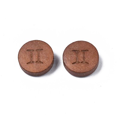 Laser Engraved Wood Beads WOOD-S053-53K-1