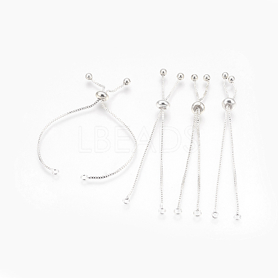 Brass Box Chain Slider Bracelet Making KK-Q675-05S-1