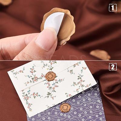 50Pcs Adhesive Wax Stamp Stickers DIY-CP0005-82J-1