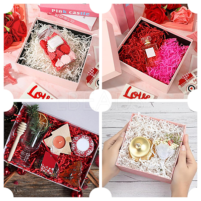 4 Sets 2 Colors Christmas Themed Paper Shredded Paper Filler OCOR-SP0001-07-1