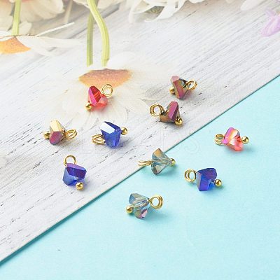 Electroplate Glass Charms PALLOY-JF00821-01-1