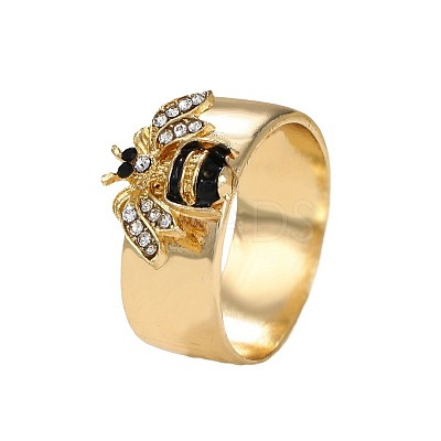 Zinc Alloy and Rhinestone Finger Rings FS-WGB1C3B-02-1