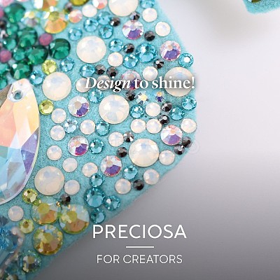 Preciosa&reg Crystal Hotfix Flatback Stones Y-PRC-HSS6-90040-200-1