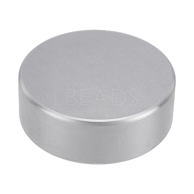 Flat Round Iron Block Jewelry Making Bench Tool Mini Forming Metalworking TOOL-WH0136-185D-1
