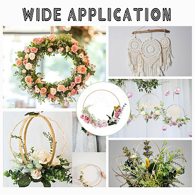 9Pcs 9 Styles Bamboo Embroidery Hoop Kit FIND-WH0126-848-1