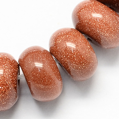 Synthetic Goldstone Beads Strands X-G-S105-8mm-10-1