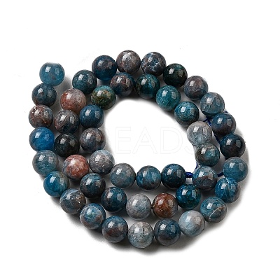 Natural Apatite Beads Strands G-D340-A02-8mm-1