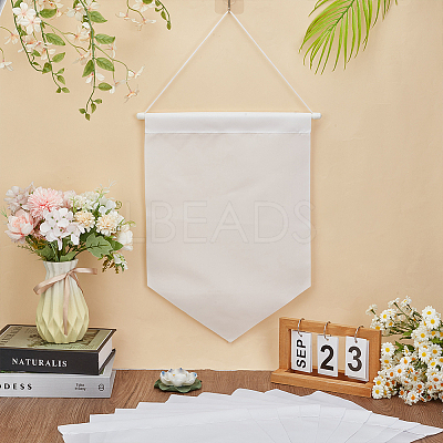 12Pcs Polyester Blank Flag AJEW-FG0005-61-1