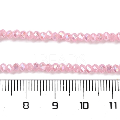 Baking Electroplate Glass Beads Strands X-DGLA-A039-J2MM-B15-1