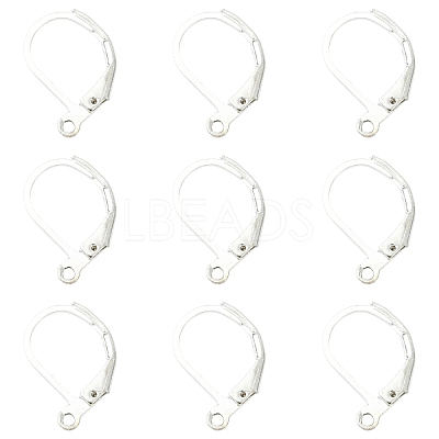 100Pcs Brass Leverback Earring Findings KK-YW0003-37S-1