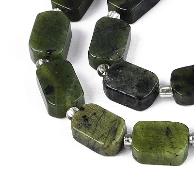 Natural Canadian Jade Beads Strands G-C098-A37-01-1